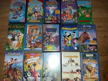 30 VHS met tekenfilms oa Walt Disney ..