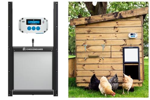 Ouvre-porte automatique pour poulet Chicken Guard Pro + ferm, Animaux & Accessoires, Volatiles | Accessoires, Neuf, Abreuvement et Alimentation