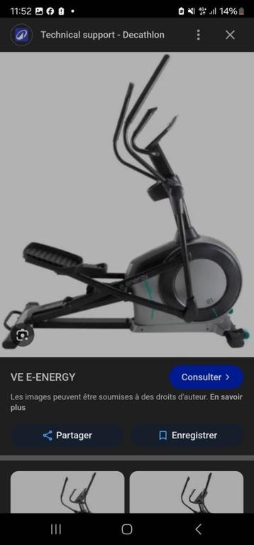 Vélo elliptique domyos e-energy