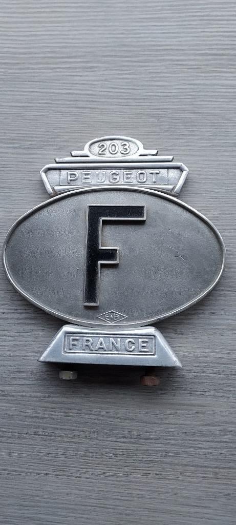 zeer mooie "F", France, Peugeot 203, Collections, Marques & Objets publicitaires, Comme neuf, Autres types, Enlèvement ou Envoi