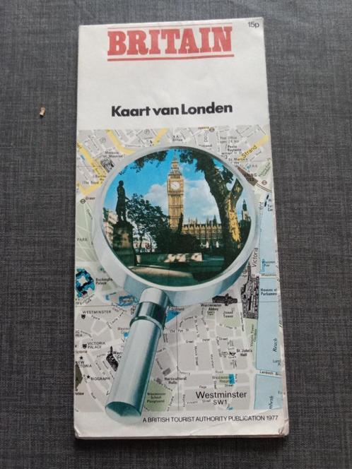 Kaart van Londen 1977, Livres, Atlas & Cartes géographiques, Utilisé, Carte géographique, Royaume-Uni, 1800 à 2000, Enlèvement ou Envoi