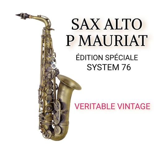 SAXOPHONE ALTO P MAURIAT ÉDITION 76 VINTAGE, Musique & Instruments, Instruments à vent | Saxophones, Comme neuf, Alto, Enlèvement ou Envoi