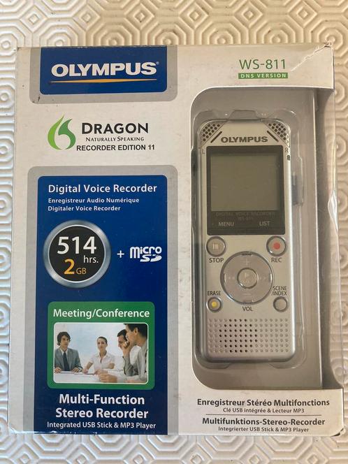 Recorder Olympus met Dragon Naturally Speaking, Audio, Tv en Foto, Mp3-spelers | Overige merken, Zo goed als nieuw, 2 tot 10 GB