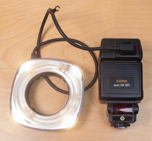Sunpak DX 12R ringflits, TV, Hi-fi & Vidéo, Photo | Flash, Utilisé, Autres marques, Enlèvement ou Envoi