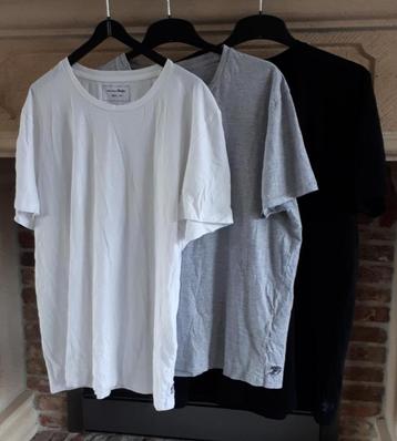 3t-shirts pour hommes KM-TomTailor-unis-XXL-noir/gris/blanc