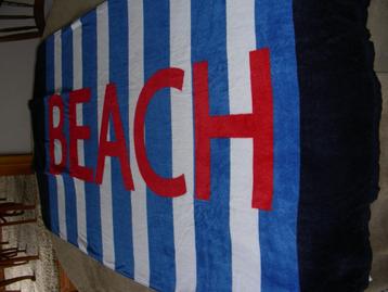 Strandlaken "Beach" kan je opplooien tot tas, 1m45 x 0.80 cm