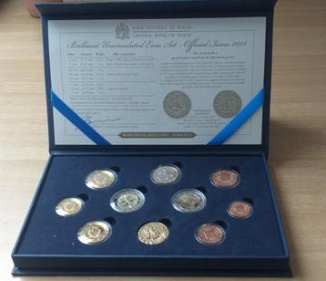 Lot - 3 boîtes de pièces en euros Malte - Émission officiell