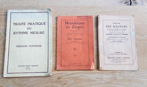 Lecture de musique/Solfège — livres très anciens, Musique & Instruments, Partitions, Utilisé, Autres genres, Enlèvement ou Envoi