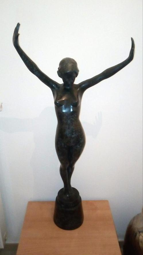 Grand bronze l eveil de Paul Philippe 1m de hauteur, Antiquités & Art, Antiquités | Bronze & Cuivre, Bronze, Enlèvement ou Envoi