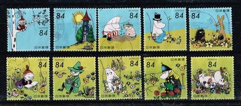 Postzegels uit Japan - K 3894 - Moomins, Postzegels en Munten, Postzegels | Azië, Gestempeld, Oost-Azië, Ophalen of Verzenden