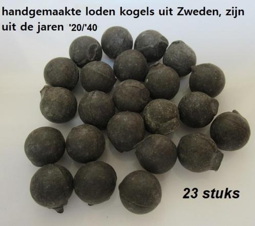 23 balles en plomb, des balles de mousquet viennent de Suède, Collections, Collections Autre, Comme neuf, Enlèvement ou Envoi