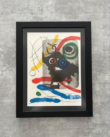 Prachtig ingelijste litho Miró 37,5/47,5 beperkte oplage 150