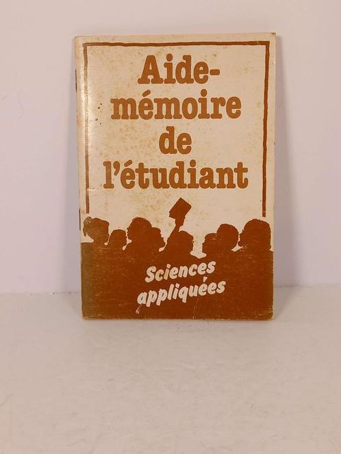 Aide mémoire de l'étudiant - sciences appliquées, Livres, Philosophie, Utilisé, Autres sujets/thèmes, Enlèvement ou Envoi