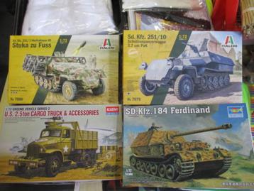 maquettes de blindés au 1/72 ou 1/76..ww2---p.sur demande