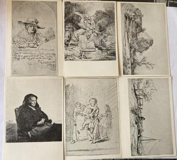11 Pentekeningen van fotos van Rembrandt