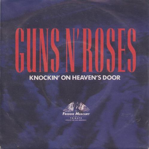 Guns n’ Roses – Knockin’ on heaven’s door – Single, Cd's en Dvd's, Vinyl Singles, Gebruikt, Single, Rock en Metal, 7 inch, Ophalen of Verzenden