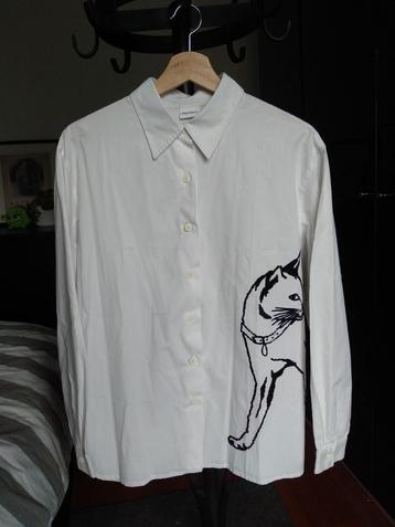 Blouse/chemise à imprimé chat de la marque Together, taille 