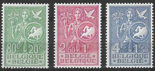 Belgie 1953 - Yvert 927-929 - Europese Gedachte (PF), Timbres & Monnaies, Timbres | Europe | Belgique, Non oblitéré, Europe, Envoi