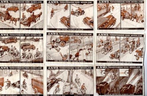 A.N.W.B. veiligverkeerszegels 1930, Verzamelen, Overige Verzamelen, Zo goed als nieuw, Verzenden