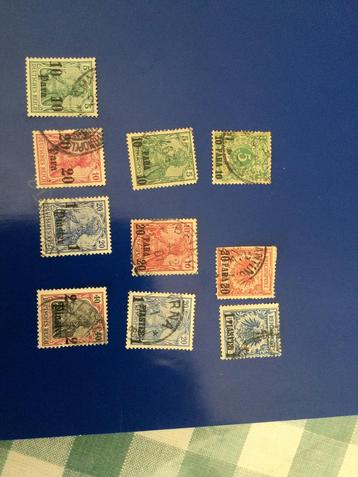 Postzegels Duitse post  voor t buitenland