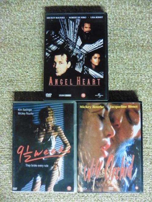 9 1/2 weeks-Wild Orchid-Angel Heart (Mickey Rourke dvd Pak), CD & DVD, DVD | Thrillers & Policiers, Comme neuf, Autres genres