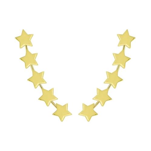 Boucle d'oreille en forme d'étoile en argent plaqué or 14 ca, Bijoux, Sacs & Beauté, Boucles d'oreilles, Neuf, Argent, Or, Enlèvement ou Envoi