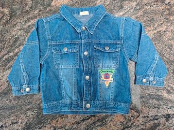 Taille 23 cm - Veste en jean de canoë avec boutons-pression