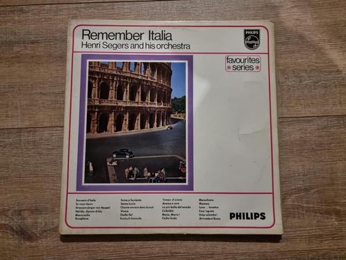 LP Henri Segers - Remember Italia, CD & DVD, Vinyles | Musique du monde, Utilisé, Européenne, 12 pouces, Enlèvement ou Envoi