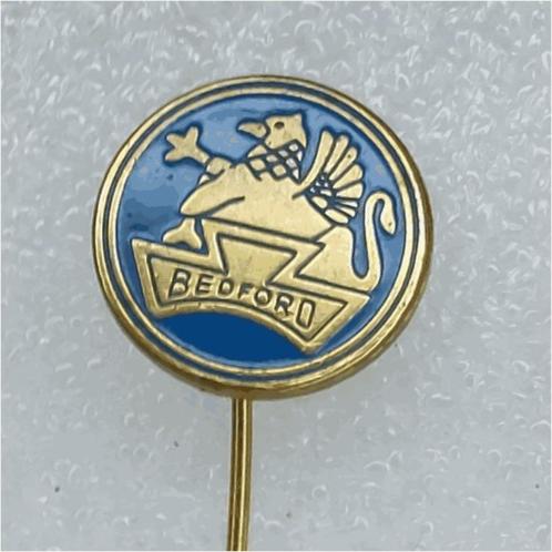 SP1247 Speldje Bedford 16 mm blauw, Collections, Broches, Pins & Badges, Utilisé, Enlèvement ou Envoi