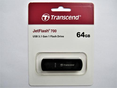Clé USB 3.1 Transcend JetFlash 700 neuve, Informatique & Logiciels, Clés USB, Neuf, 64 GB, Enlèvement ou Envoi