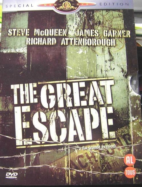 The Great Escape met Steve McQueen, James Garner, Richard At, CD & DVD, DVD | Aventure, Comme neuf, Coffret, Enlèvement ou Envoi