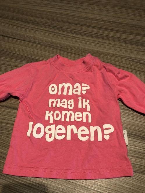Speciale, roze t-shirt baby, maat 68, Enfants & Bébés, Vêtements de bébé | Taille 68, Comme neuf, Fille, Chemisette ou Manches longues