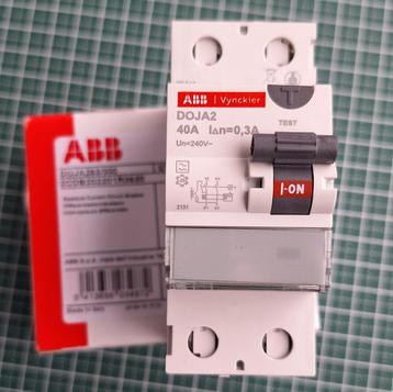 Differentieel schakelaar 300mA 40A 2P ABB nieuwstaat