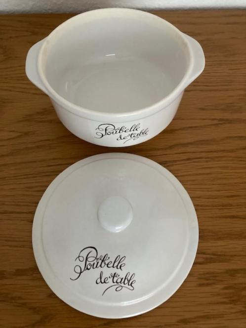 Poubelle en porcelaine pour déchets de table, Maison & Meubles, Cuisine | Vaisselle, Neuf, Autres types, Porcelaine, Enlèvement ou Envoi