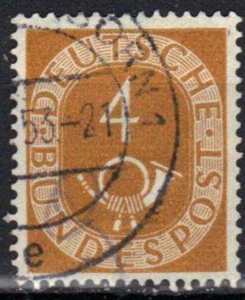 Duitsland Bundespost 1951-1952 - Yvert 10 - Posthoorn (ST)
