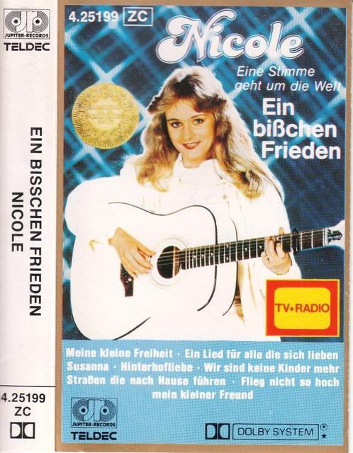 Ein Bisschen Frieden van Nicole op MC, CD & DVD, Cassettes audio, Originale, 1 cassette audio, Envoi