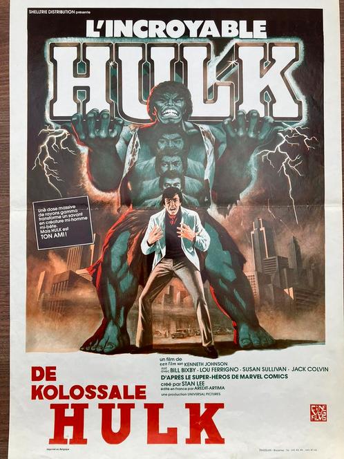 Affiche Le Hulk 1977, Collections, Posters & Affiches, Comme neuf, Enlèvement ou Envoi