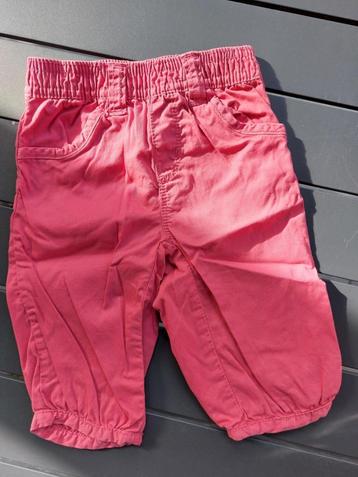 Pantalon rose DPAM 60cm (1-3 mois)