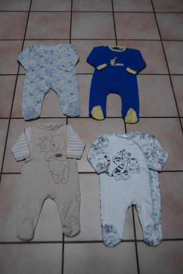Babyset van 4 katoenen pyjama's T80cm of 9/12 maanden Zeer g