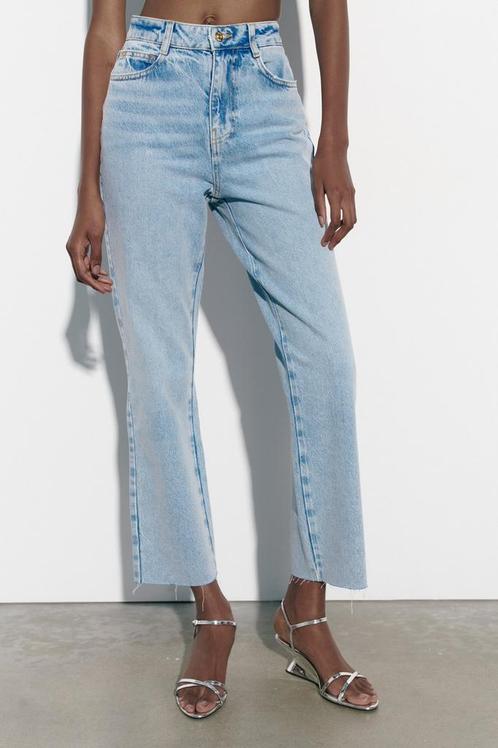 Jeans met hoge taille van Zara, Kleding | Dames, Spijkerbroeken en Jeans, Nieuw, W28 - W29 (confectie 36), Blauw