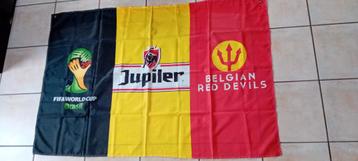 Grote Belgische vlag Belgische Rode Duivel