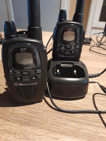 Midland G7 walkie talkies