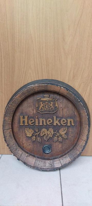Panneau publicitaire Heineken authentique (en forme de couve