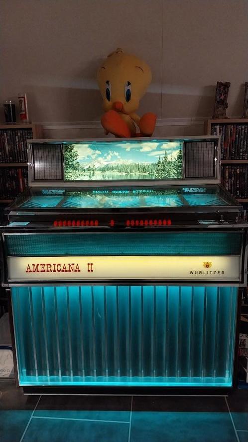JUKEBOX AMERICANA II, Collections, Machines | Jukebox, Utilisé, Wurlitzer, 1960 à 1970, Avec singles, Enlèvement