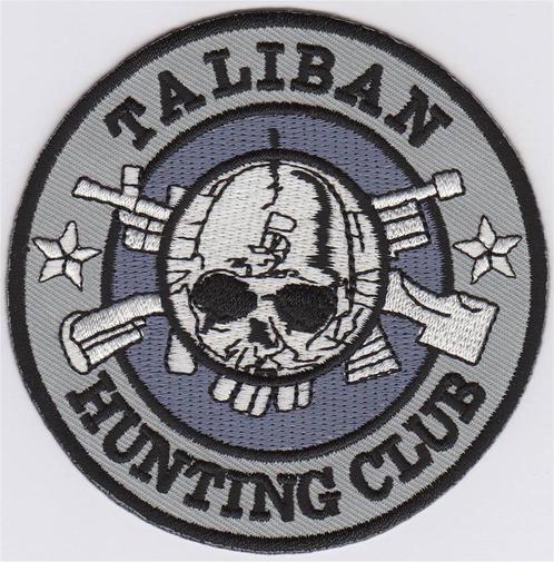 Taliban Hunting Club stoffen opstrijk patch embleem, Collections, Vêtements & Patrons, Neuf, Envoi