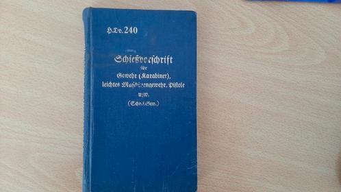 H.DV.240 Schiessvorschrift (Allemagne 1934), Livres, Histoire nationale, Utilisé, 19e siècle, Envoi