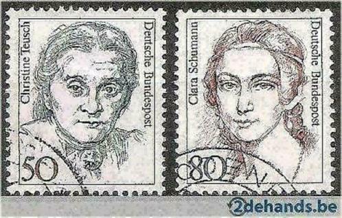 Duitsland Bundespost 1986 - Yvert 1136-1137 - Beroemde (ST), Timbres & Monnaies, Timbres | Europe | Allemagne, Affranchi, Envoi
