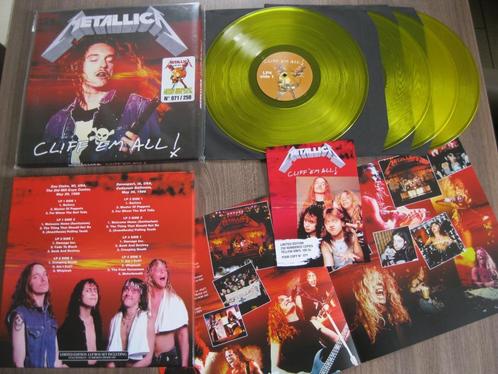 METALLICA - BOXSET - CLIFF 'EM ALL - 4 lp color, CD & DVD, Vinyles | Hardrock & Metal, Enlèvement ou Envoi