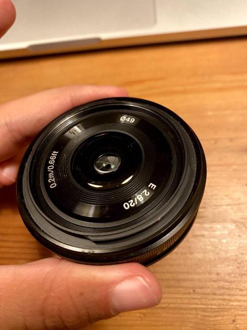 Sony Lens SEL-20F28 E Mount APS-C 20 mm F2.8, Audio, Tv en Foto, Foto | Lenzen en Objectieven, Zo goed als nieuw, Groothoeklens