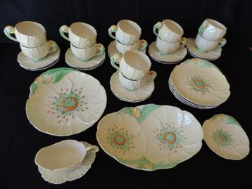 Service de table ART DECO Carlton Ware 33 pièces , vintage j